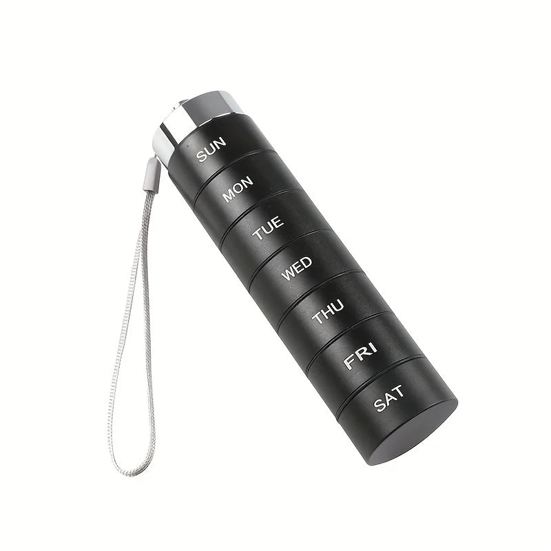 Water-Resistant, Stackable, Summer Travel 2026 – Pill Organizer Metal Travel Pill Box Kit