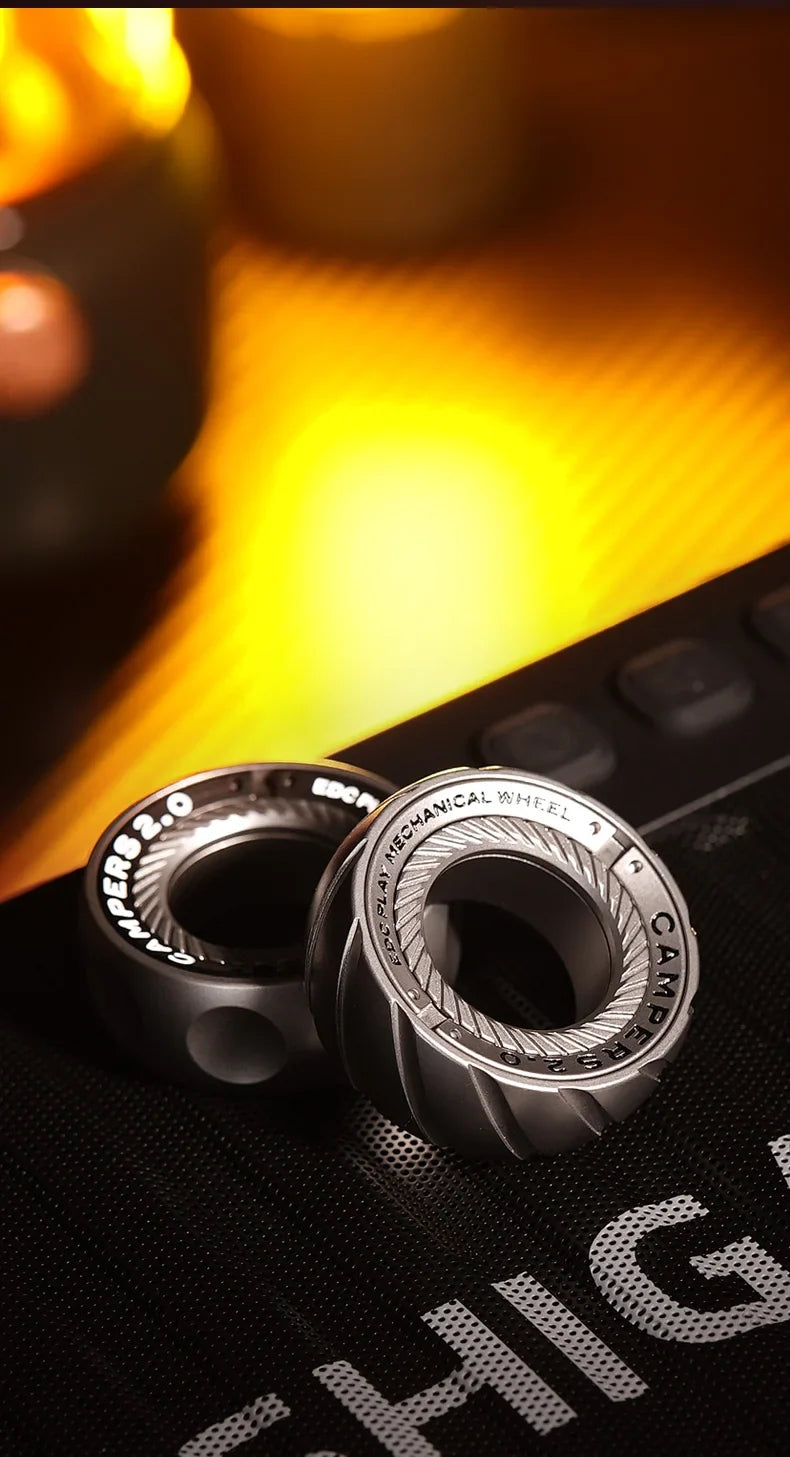 Ratchet Magnetic Fidget Ring Stainless Steel EDC Gift