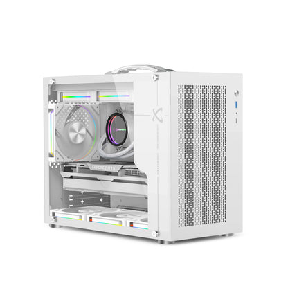 ITX Mini PC Case Transparent Side 240mm Water Cooling