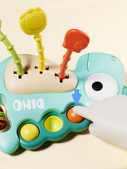 Dinosaur Montessori Pull Toy Newborn Sensory Toys Teether