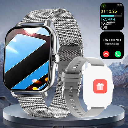Heart Rate Sleep Tracker Sports Fitness Smartwatch 2026 – LAXASFIT Smart Watch Full Touch Screen Bluetooth Call