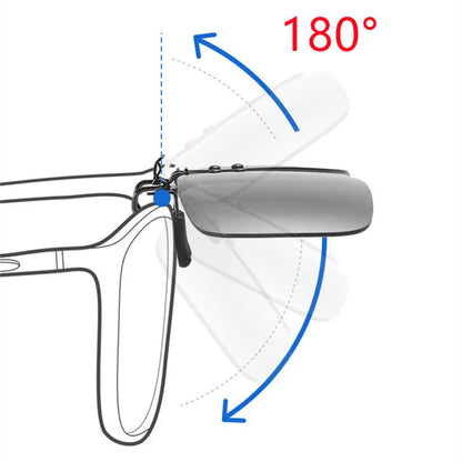Clip-On2026 Edition Sunglasses Polarized UV400 Night Vision Driving Glasses Square Clip-Ons Anti-Glare Vintage Style