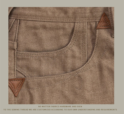 Sturdy Relaxed Men's Straight Jeans - Loose Selvedge Casual