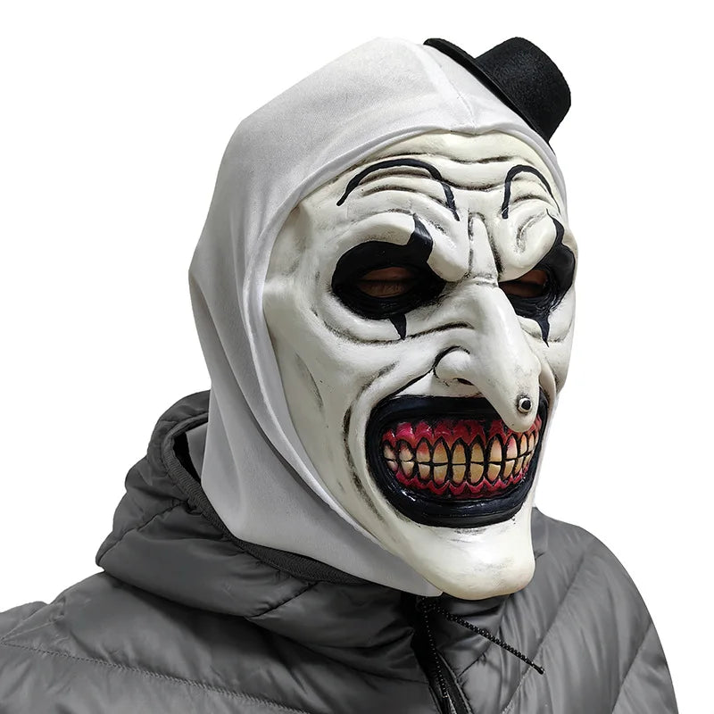 Mask Clown Terrifier Latex Cosplay Halloween 2025 One Size