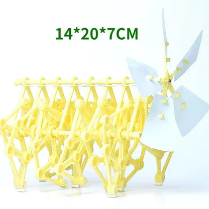 Wind Powered Robot Kit DIY Bionic Walking Toy STEM Experiment Summer 2025 Hands On Non Motor-Driven Gift