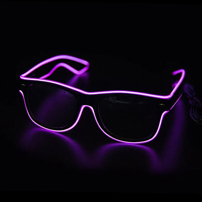 Glasses Led Neon Party Flashing Glasses - Glow Sunglasses for Festivals, Bar, Nightclub, Novelty Gift, Bright Light Supplies