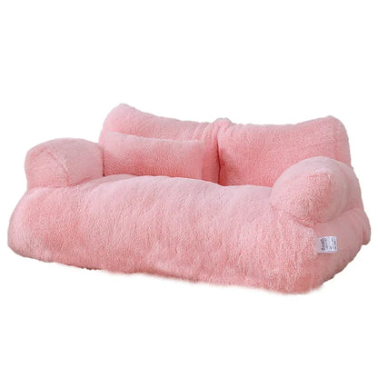 Deluxe Cat Bed Sofa - Winter Warm Plush Nest for Compact Medium Dogs and Cats