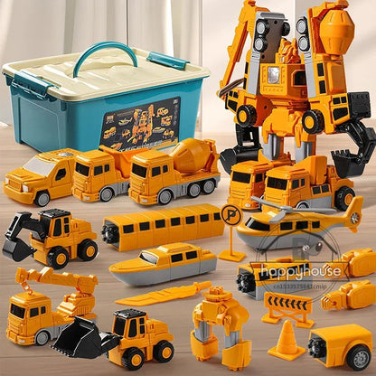 Magnetic Building Blocks Kit - Transforming Robot Car Toy for Toddlers, STEM Learning Toy, Fall 2025 Gift Idea