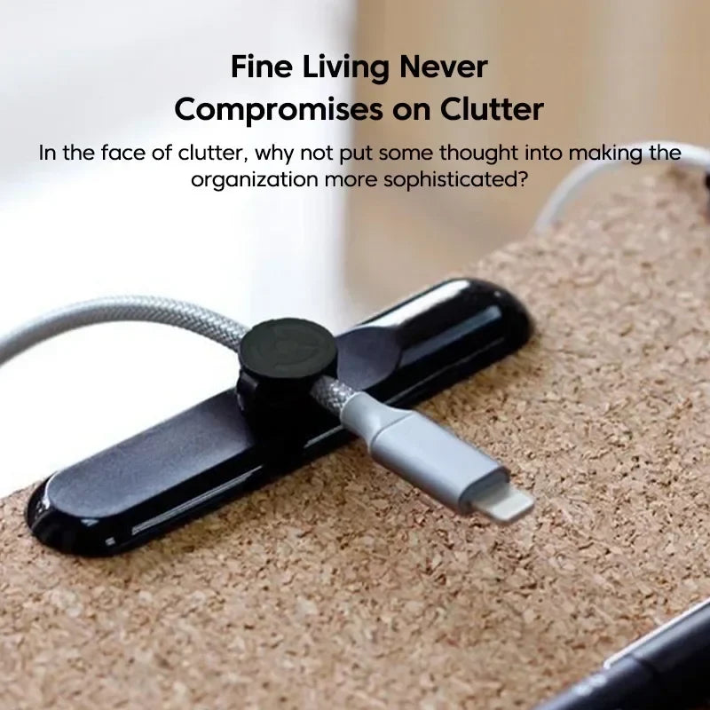 Cable USB Organizer Silicone Cord Clip Desktop Holder