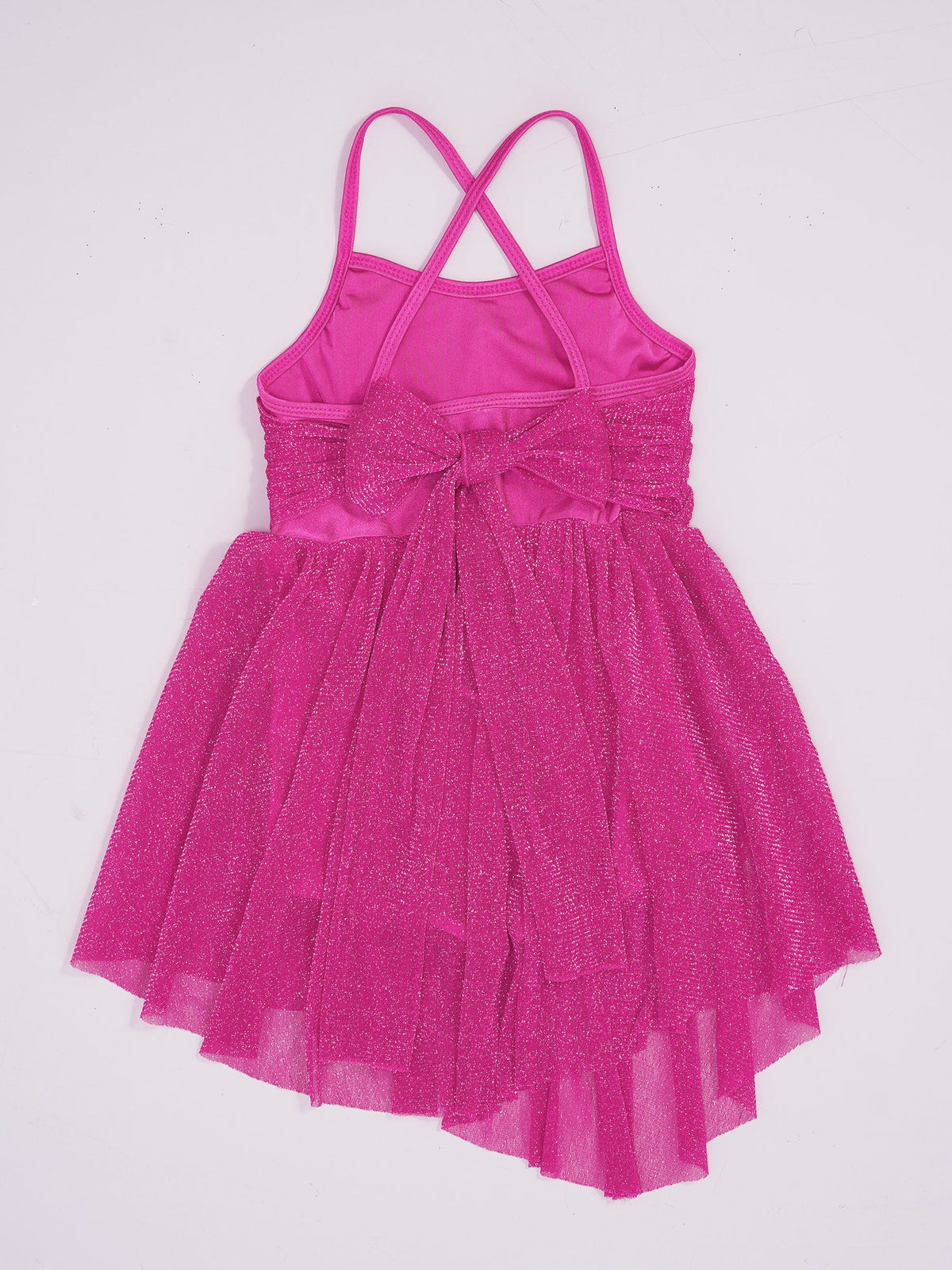 Light Girls' Dance Dress - Flowy, Glittery Mesh, Ballet & Gymnastics Costume
