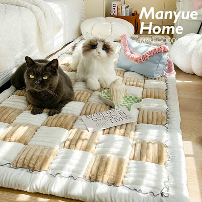 Protective Garden Couch Cover Thicken Plush Sofa Mat Anti-Slip Washable for Pets