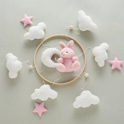 Crib Baby Mobile Wooden Nursery Newborn Sensory Toys