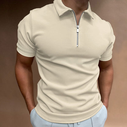 Classic Fit Zipped Mens Polo Shirt in Multiple Colors - Stylish, Comfortable, Breathable Polyester-6