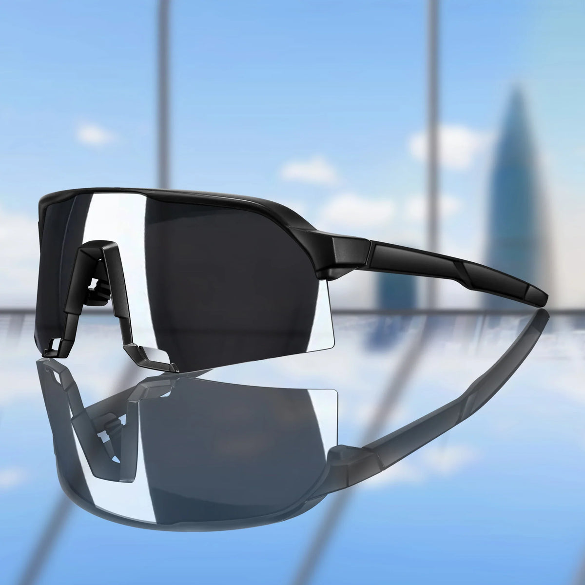 UV400 polycarbonate lenses, cycling, running, fishing – Light unisex sports sunglasses