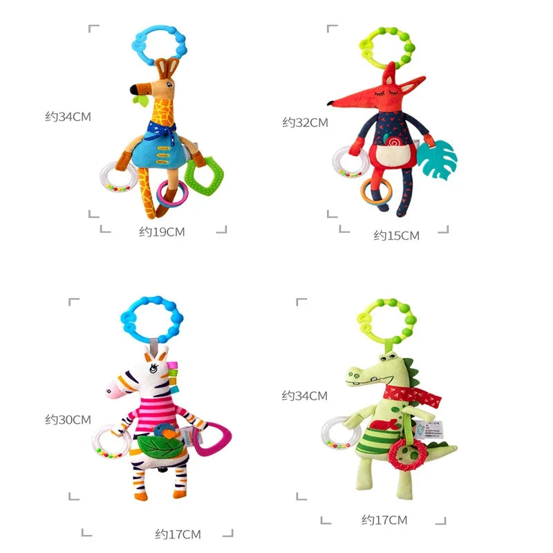 Spiral Giraffe Crib Toy Newborn Sensory Toys Rattle