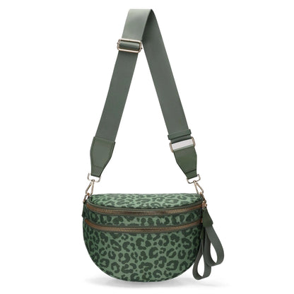 checkered nylon, box shape, travel and daily use – Multi-Use unisex crossbody bum bag