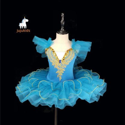 Light girls ballet tutu - pancake-style, polyester, for recital performances