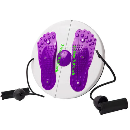Waist Twisting Disc With Foot Massage Pads Travel-Friendly Trainer
