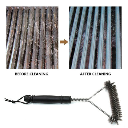 Kit of 2, 2026 – Stainless Steel BBQ Grill Brush Non-Stick Cleaning Device Heat Resistant