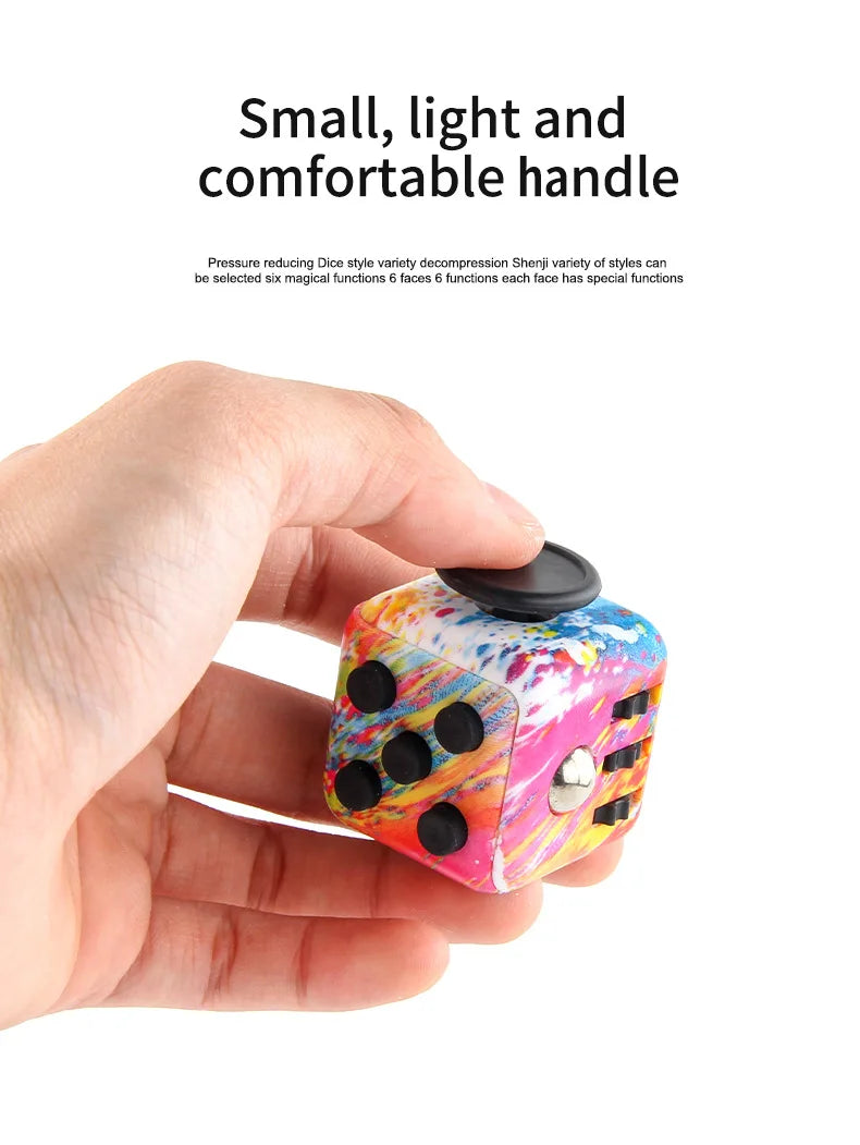 Cube Fidget Stress Relief Toy Sensory Dice For Focus