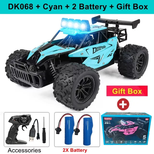 Control Remote Car Drift 1:16 Off Road Alloy Truck 2.4G Radio LED Lights High Speed Fall 2025 Gift For Kids