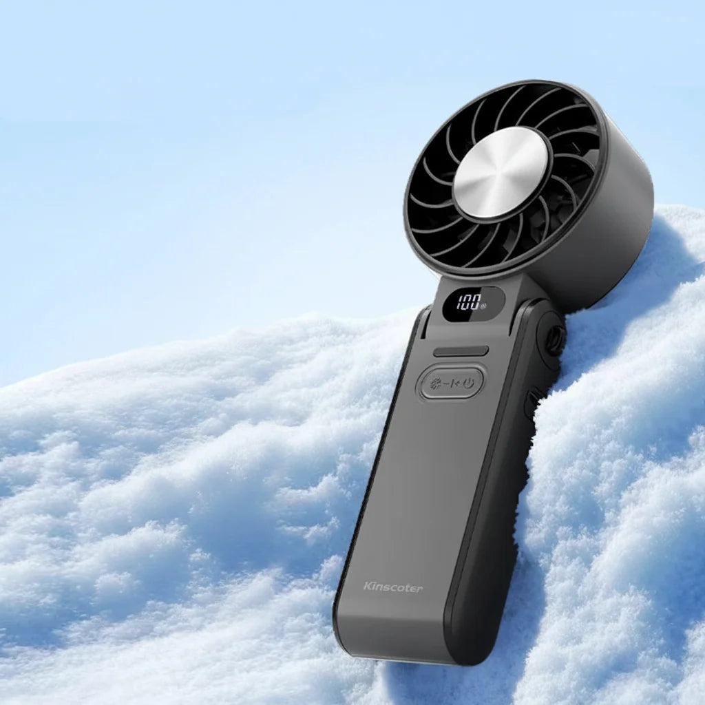 Handheld2026 Edition Fan Foldable Outdoor Cooling 3600mAh Battery 100 Level Turbo Summer