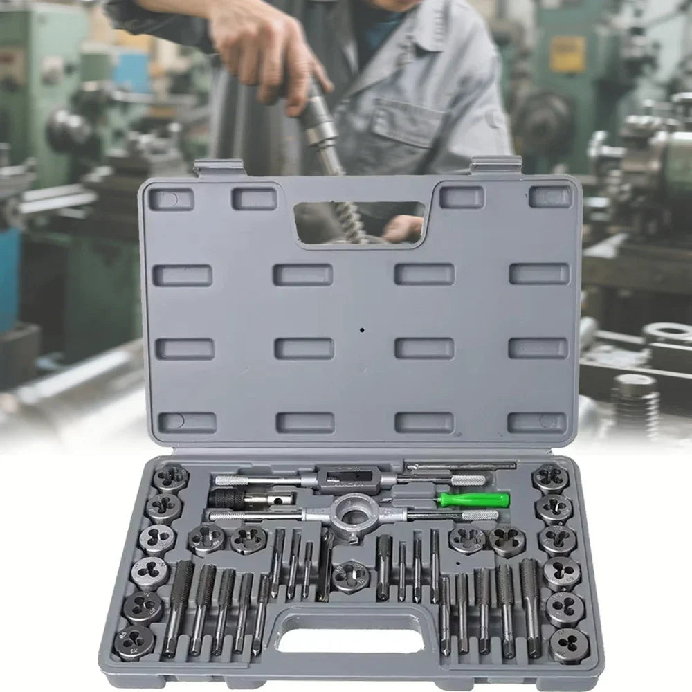 Tap Die Kit Stainless Steel 40-Piece Hand Threading Kit Fall 2025 Sturdy Storage Case