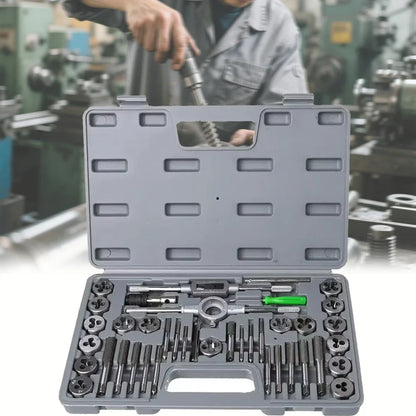 Tap Die Kit Stainless Steel 40-Piece Hand Threading Kit Fall 2025 Sturdy Storage Case