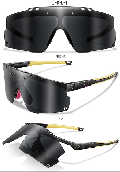 UV400 polycarbonate lenses, cycling, running, fishing – Light unisex sports sunglasses