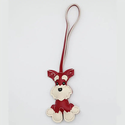 Keychain Bear PU Leather Mini Bag Charm Cute Gift Accessory