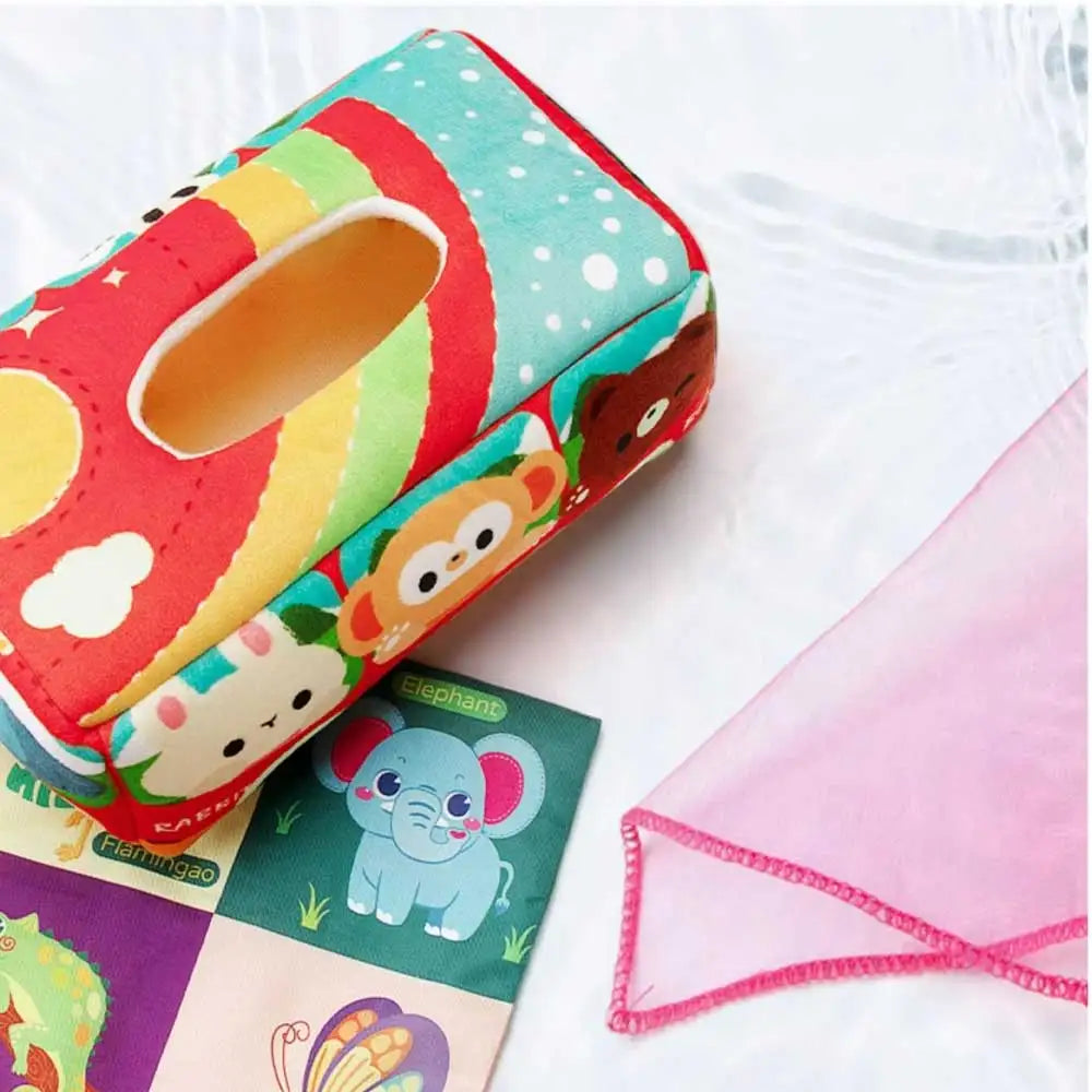 Cloth Montessori Tissue Box Toy Newborn Sensory Toys