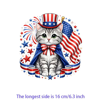 Iron2026 Edition On Patches USA Flag Bald Eagle Heat Transfer Kit Patriotic 4th Of July DIY Clothing Decor