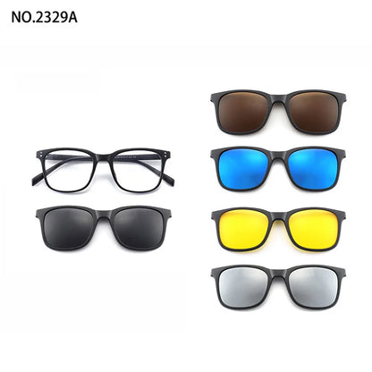Magnetic Clip Sunglasses Interchangeable Lens Kit 5 Lenses Polarized Prescription Ready Summer 2026 Gift