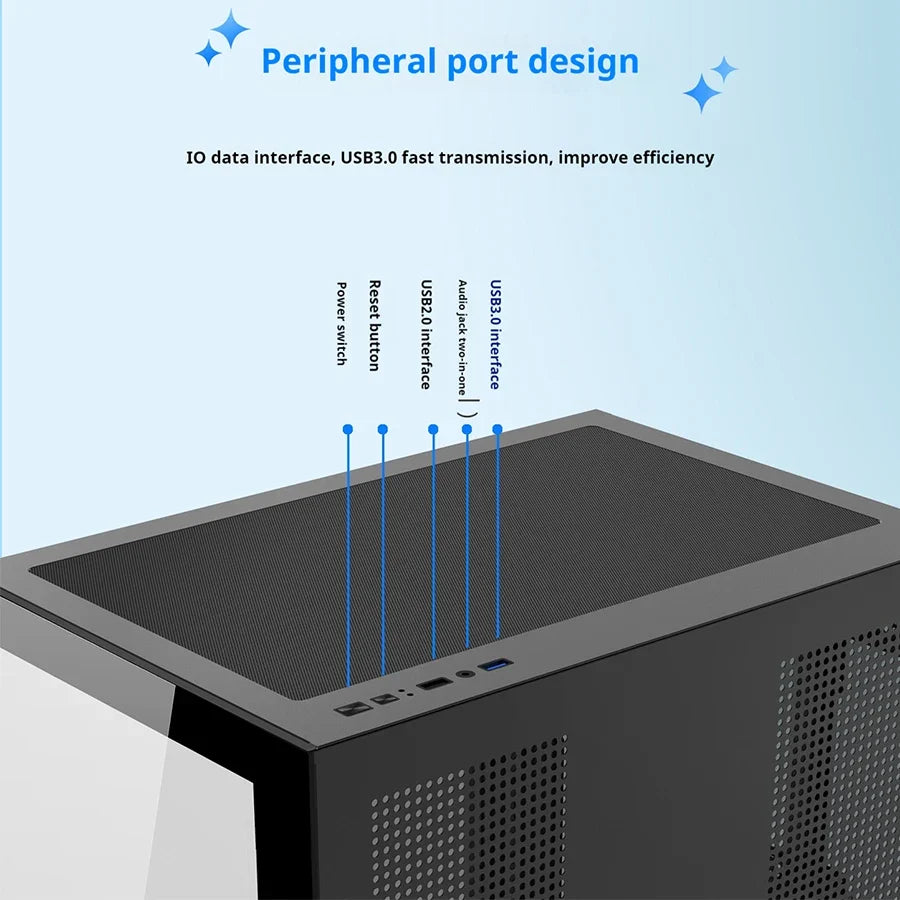 PC Gaming Case Dreamland Pro ATX Dual Glass 360mm Chassis