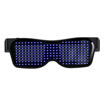 LED Bluetooth Text Glasses for DJs - USB Charging Party Gift