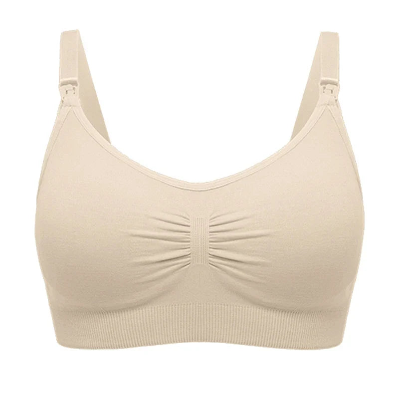 seamless wire-free maternity, nylon, all seasons – Breathable women's nursing bra