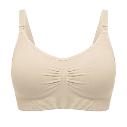 seamless wire-free maternity, nylon, all seasons – Breathable women's nursing bra