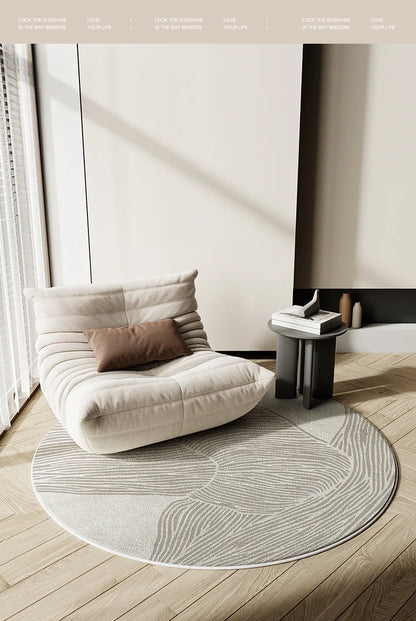 Area Round Rug Faux Cashmere Wabi Sabi Fall 2025 Cozy
