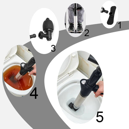 Toilet2026 Edition Plunger High Pressure Drain Unblocker Hydro Blast Style Eco Friendly Household Repair Fall