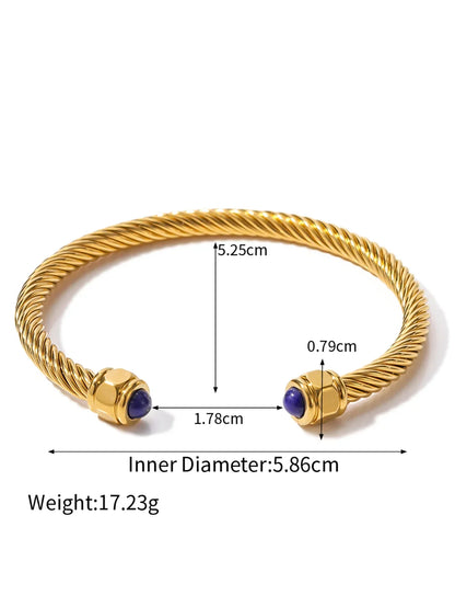 Gold Plated Stainless Steel Stackable Bracelet Kit Cuff Jewelry For Elegant Layering Spring 2026 Gift