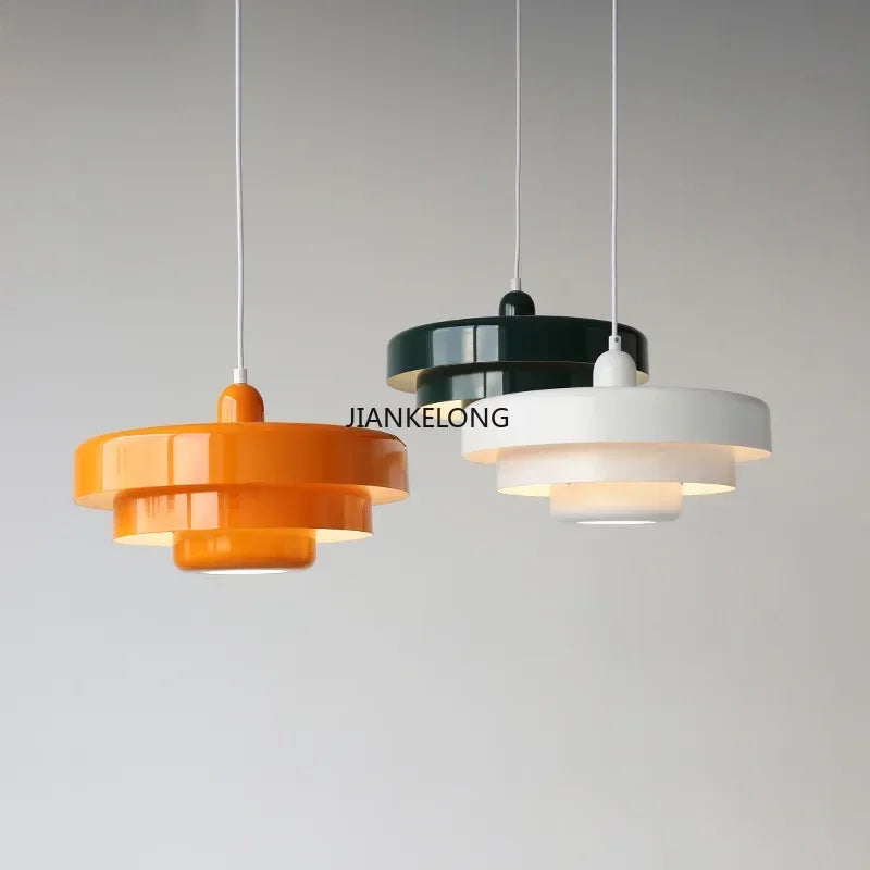 Lamp Pendant Retro Danish Chandelier - Fall 2026 Decor for Cafes and Homes, Cozy Ambient Lighting