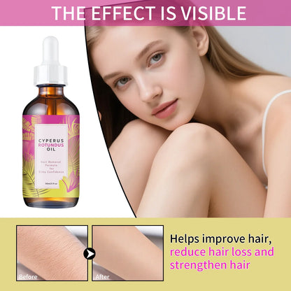 Hair2026 Edition Removal Oil 60ml Organic Jojoba Almond Oil For All Skin Types Long Lasting Smooth Skin TikTok Viral Fall