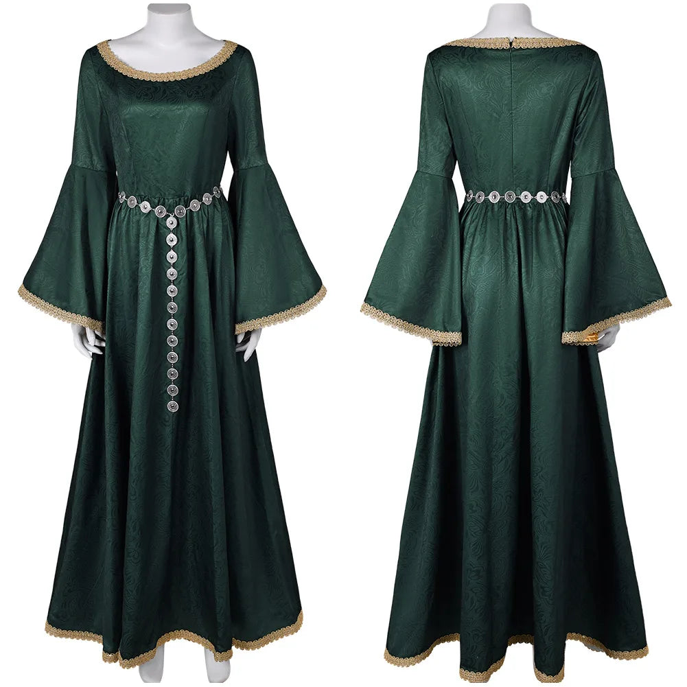 Cosplay Alicent Dress Medieval Fantasy Gown Halloween