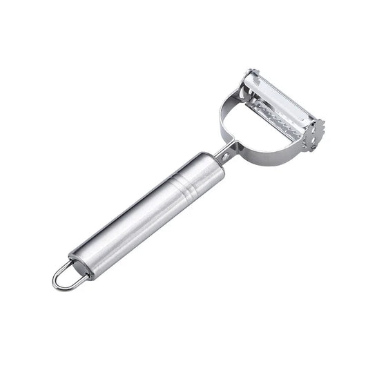 Multifunctional Stainless Steel Kitchen Peeler - Sturdy Vegetable and Fruit Slicer for Simple Household Use