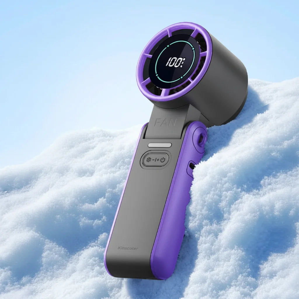 Handheld2026 Edition Fan Foldable Outdoor Cooling 3600mAh Battery 100 Level Turbo Summer