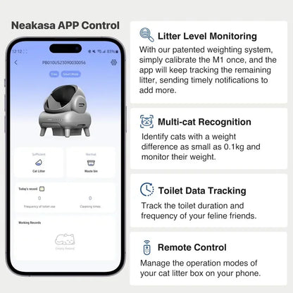 Cat Smart Litter Box App Controlled Automatic Self Cleaning Fall 2025 TikTok Viral Low Noise Odor Reduction