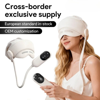 Stress Relief Sleep Aid 2026 – Graphene Heated Head Massager Air Pressure & Eye Compress