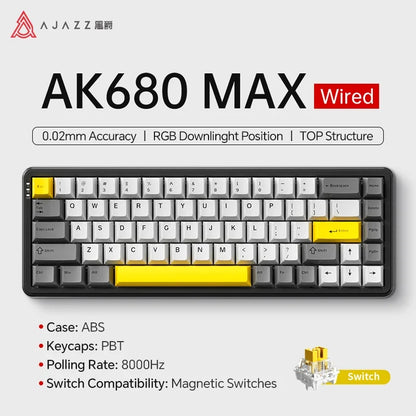 Mechanical Keyboard Sixty Mini Cordless ARGB Magnetic Hall