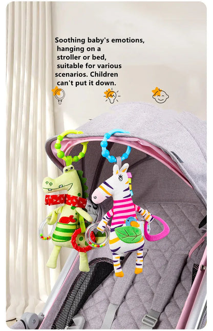 Spiral Giraffe Crib Toy Newborn Sensory Toys Rattle