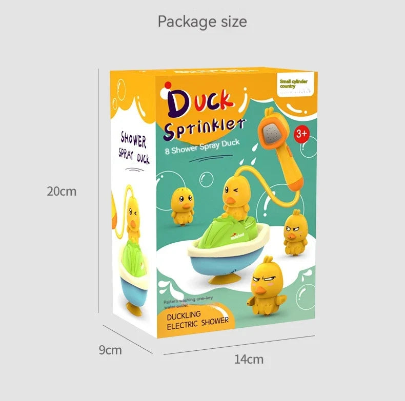 Cute Duck Motor-Driven Water Spray Bath Toys for Kids Fun Interactive Bathing Gifts